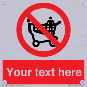 Custom No Climbing on Trolley Sign